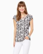 Charming Charlie Fern Double V-neck Top