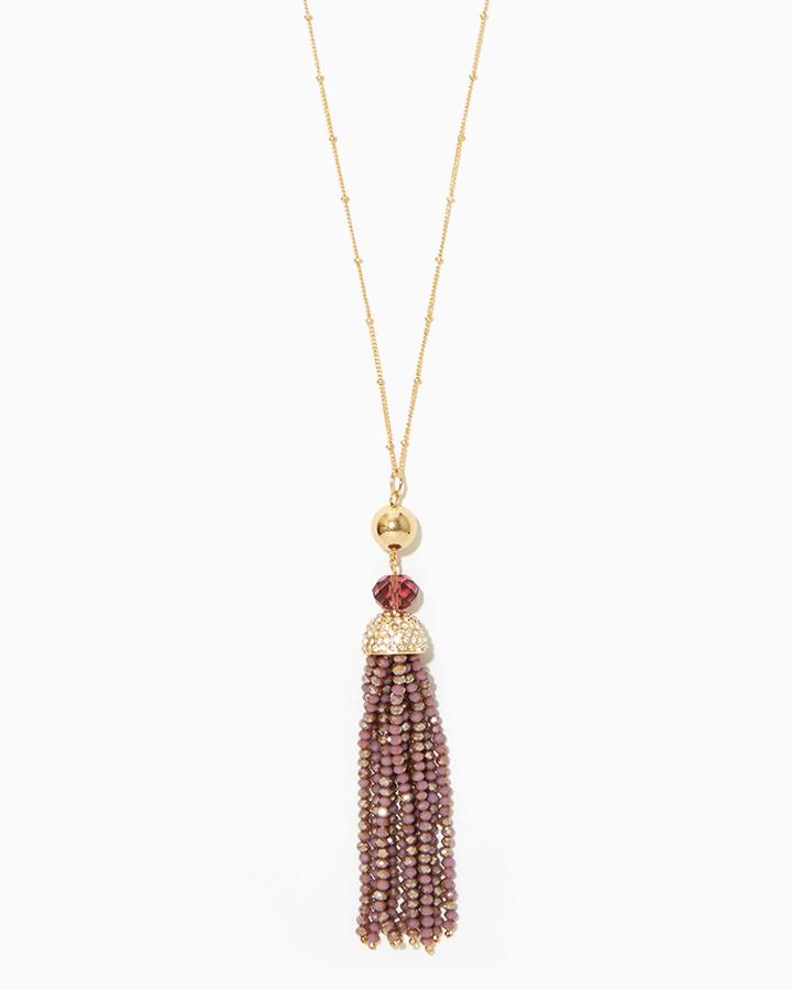 Charming Charlie Sautoir Tassel Necklace