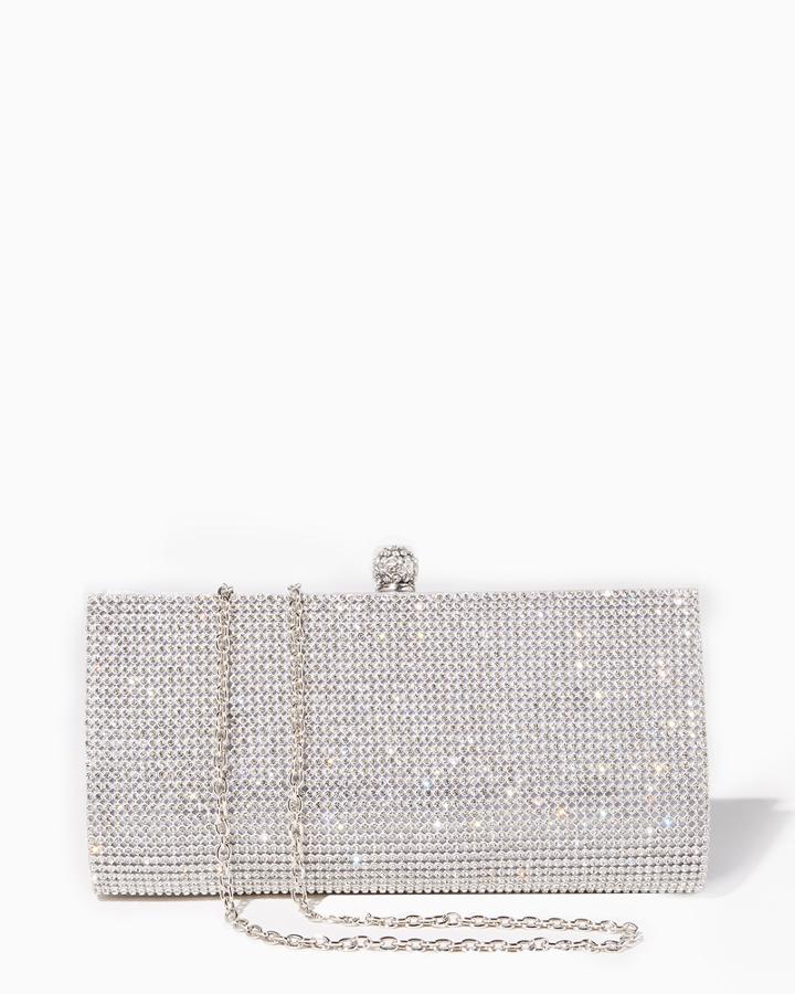 Charming Charlie Sparkling Rhinestone Long Clutch