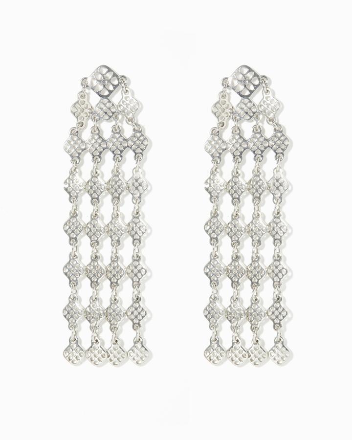 Charming Charlie Lunette Metal Chandelier Earrings