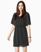 Charming Charlie Glitter Threads Flutter Dress