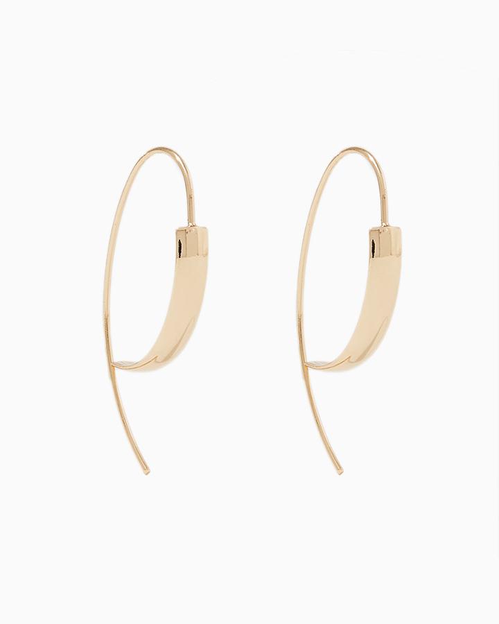 Charming Charlie Curved Slip Through Earrings