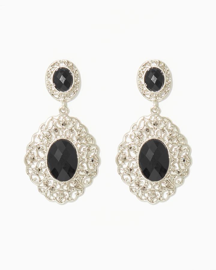 Charming Charlie Lady Filigree Earrings