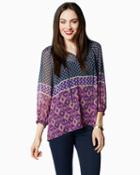 Charming Charlie Moroccan Breeze Peasant Top