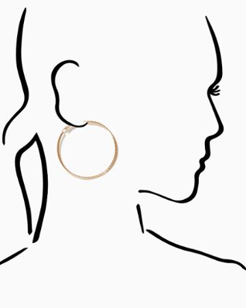 Charming Charlie Crossed Wires Hoop Earrings