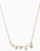 Charming Charlie Pearl Bar Pendant Necklace