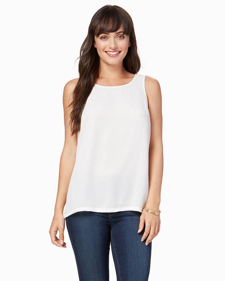 Charming Charlie Mila Fringe Hem Tank