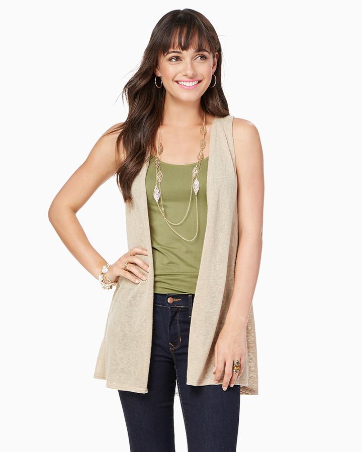 Charming Charlie Pieced Crochet Vest