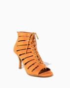 Charming Charlie Lace-up Cutout Booties
