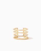 Charming Charlie Tanis Twisted Cage Ring