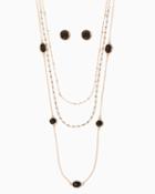 Charming Charlie Georgy Faceted Necklace Set