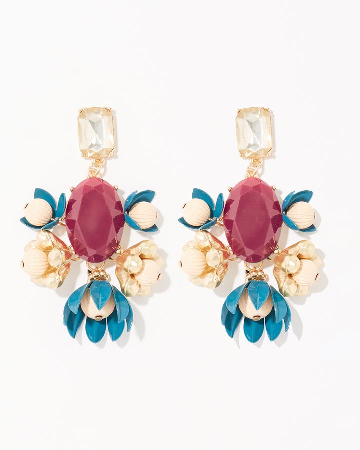 Charming Charlie Blooming Cluster Earrings