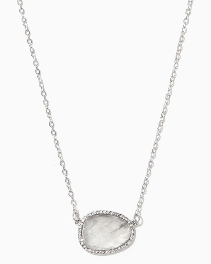 Charming Charlie Asymmetric Stone Pendant Necklace