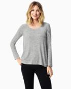 Charming Charlie Plush Twisted Open Back Sweater