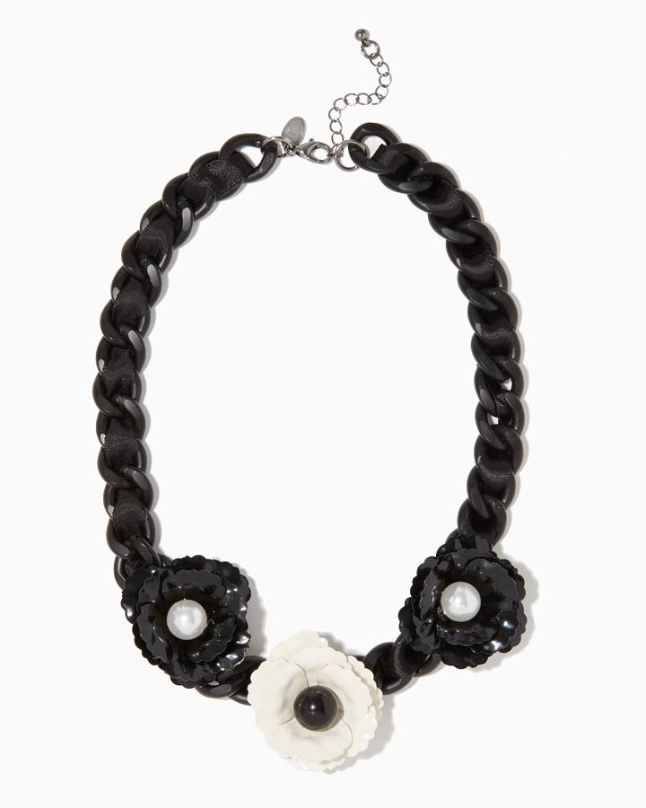 Charming Charlie Mod Floral Bib Necklace