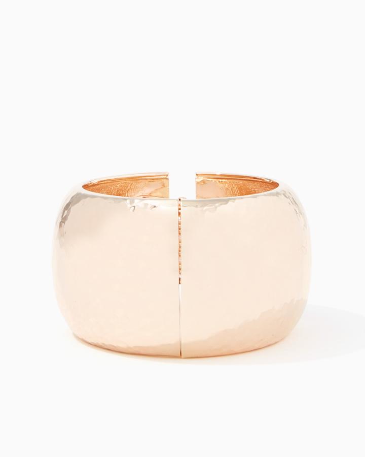Charming Charlie Bold Hammered Hinged Cuff