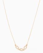 Charming Charlie Pav Triple Oval Pendant Necklace