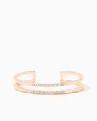 Charming Charlie Amelie Pav & Rose Gold Cuff Bracelet