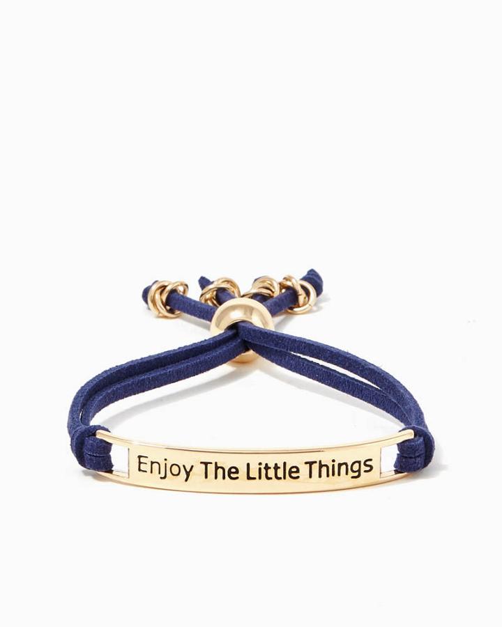 Charming Charlie Enjoy The Little Things Slip & Pull Bracelet