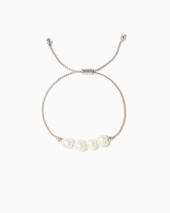 Charming Charlie Quarter Pearl Slip & Pull Bracelet