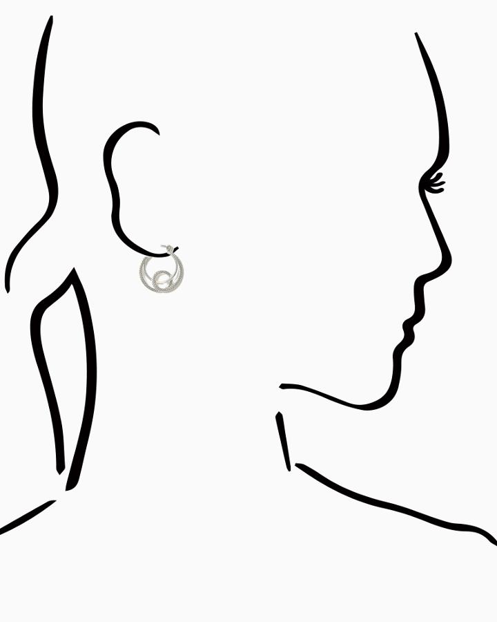 Charming Charlie Woven Circles Earrings