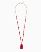 Charming Charlie Long Tassel Pendant Necklace