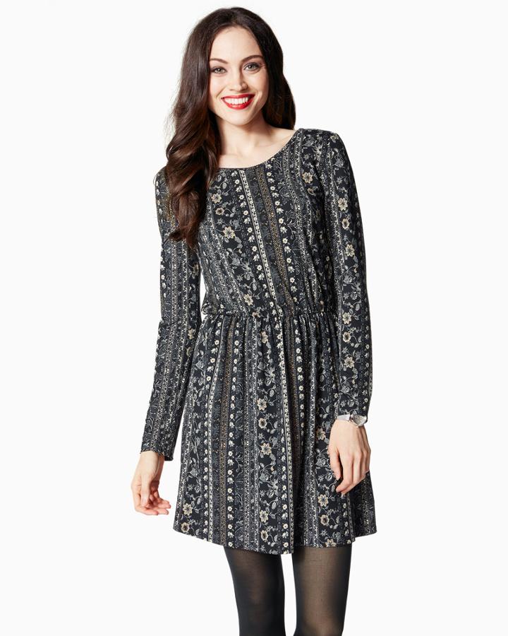 Charming Charlie Folklore Flare Dress