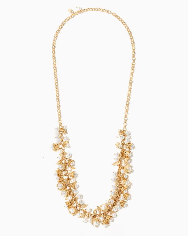 Charming Charlie Pearl Forest Statement Necklace