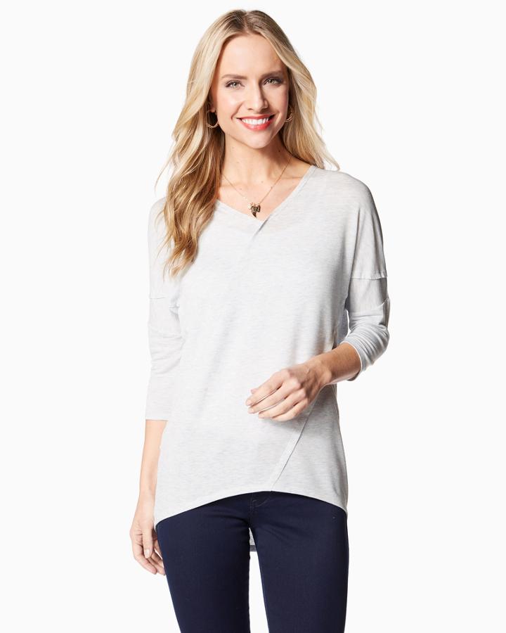 Charming Charlie Shark Hem Dolman Top