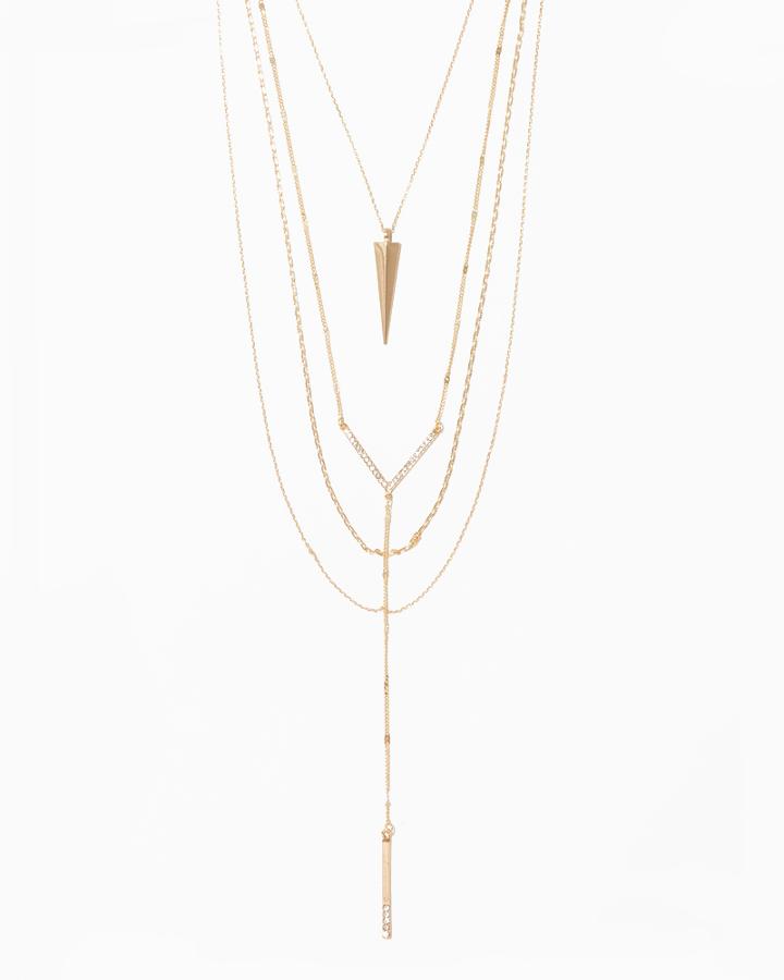 Charming Charlie Dagger Layered Necklace