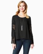 Charming Charlie Graceful Bell Sleeve Blouse
