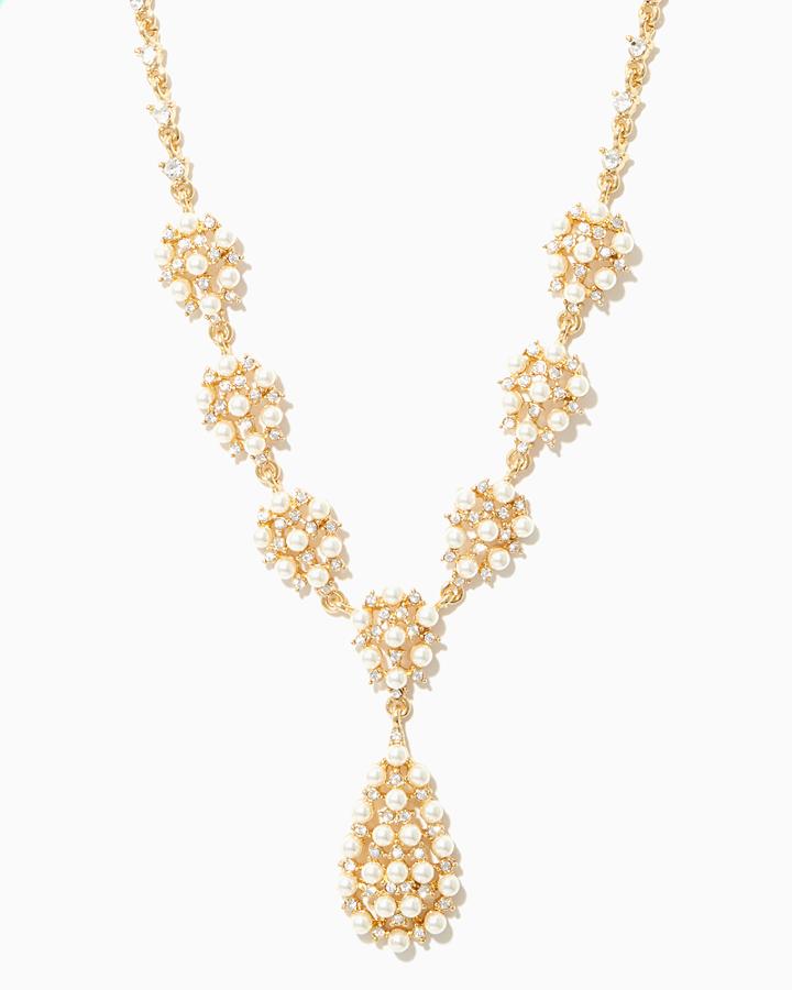 Charming Charlie Haute Pearls Y Necklace