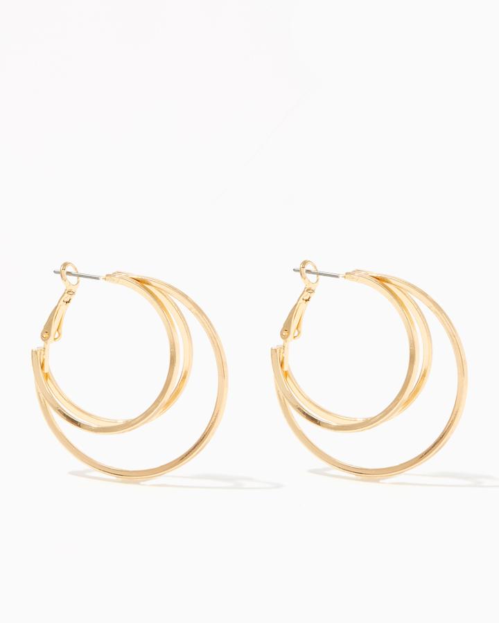 Charming Charlie Caroline Multi Tier Hoops