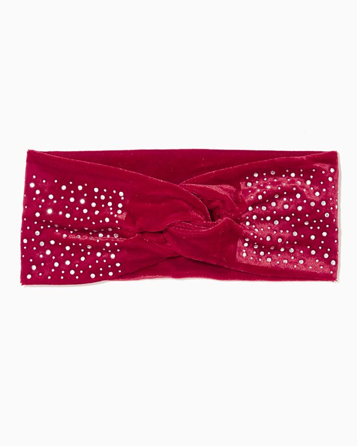 Charming Charlie Rhinestone Velvet Headwrap