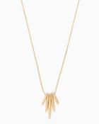 Charming Charlie Metallic Quill Pendant Necklace