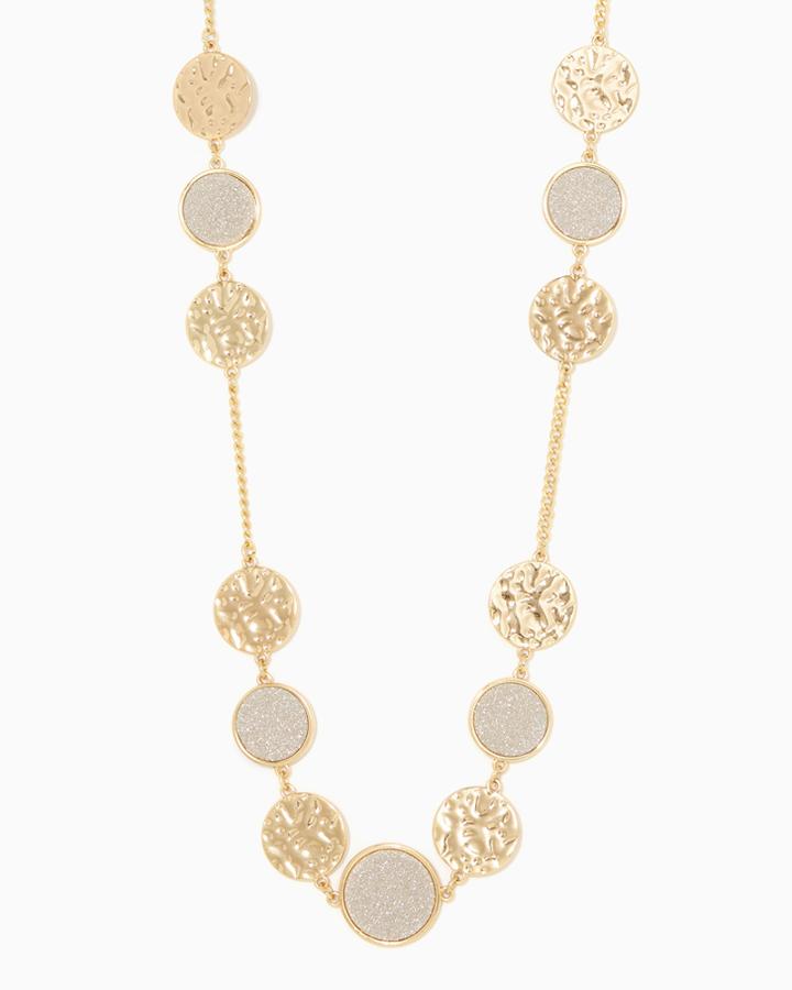 Charming Charlie Disc Mix Station Necklace