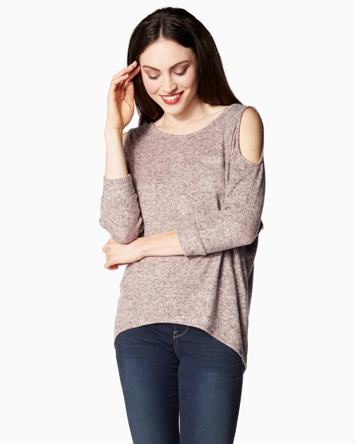 Charming Charlie Weekender Cold Shoulder Top
