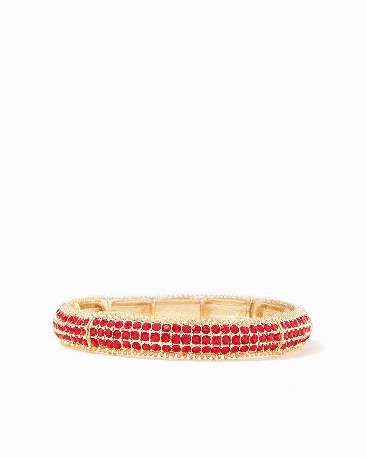 Charming Charlie Rounded Rhinestone Stretch Bracelet