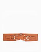 Charming Charlie Double Buckle Wide Belt