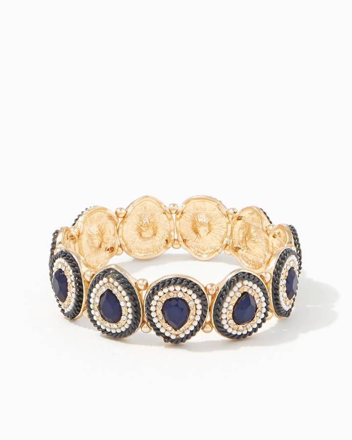 Charming Charlie Beaded Drops Stretch Bracelet