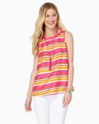 Charming Charlie Striped Split Back Top