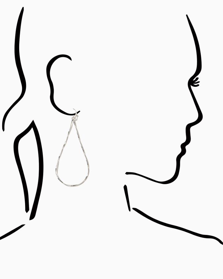 Charming Charlie Farah Forged Teardrop Earrings