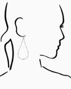 Charming Charlie Farah Forged Teardrop Earrings
