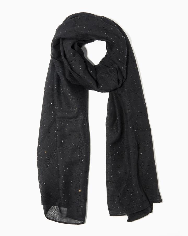 Charming Charlie Sparkling Panel Wrap Scarf