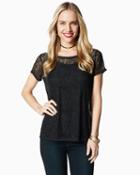 Charming Charlie Boho Luxe Lace T-shirt