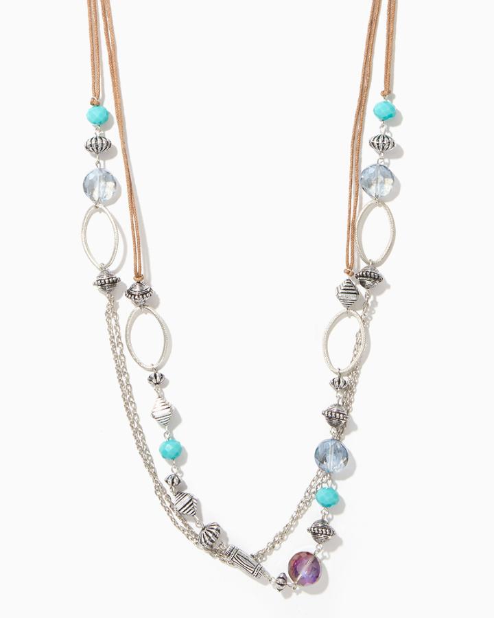 Charming Charlie Bailee Bauble Cord Necklace