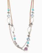 Charming Charlie Bailee Bauble Cord Necklace