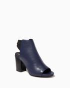 Charming Charlie Cross Back Peep Toe Booties