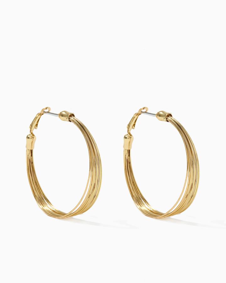 Charming Charlie Rings Of Style Hoops Earrings