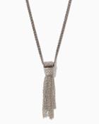 Charming Charlie Chain Metal Tassel Necklace